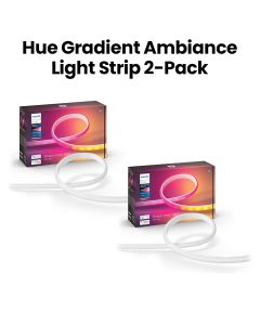 Philips Hue Gradient Ambiance Light Strip 2-Pack (Two 6-Foot Base Kits with Two Plugs) | 570556