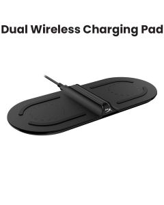 HyperX Dual Pad Wireless Charger Qi Certified - Black | HX-CPBS-G