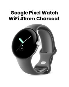 Google Pixel Watch WiFi 41mm Stainless Steel Case with Charcoal Active Band | GA03305-TW