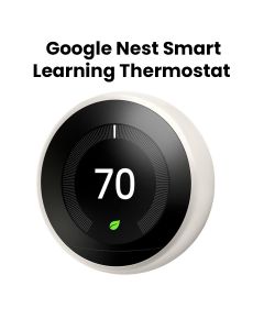 Google Nest Smart Learning Thermostat Alexa Compatible - White (T3017US)