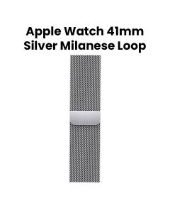 Apple Watch 41mm Silver Milanese Loop | MTJN3ZM/A