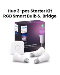 Philips Hue WACA 3-pcs Starter Kitâ€šÂ RGB Smart Bulb