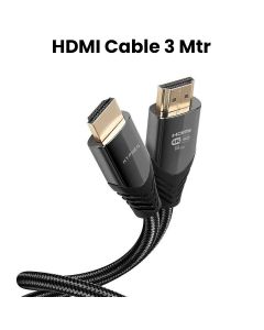 Hyphen HDMI 2.0 High Speed HDMI Cable 4K 3Mtr - Black | HDMI4K37576