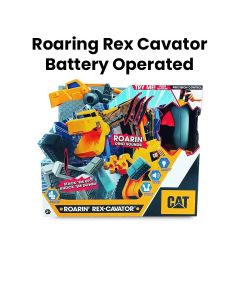 Caterpillar Roaring Rex Cavator Battery Operated | CPR83204