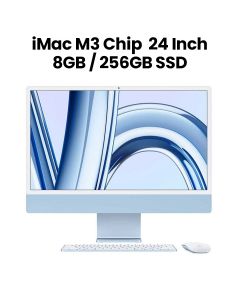 Apple iMac With Retina 24-Inch 4.5K Display M3 Chip with 8-core CPU and 10-core GPU / 8GB / 256GB SSD Blue 