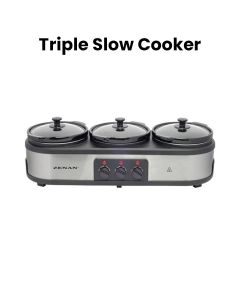 Zenan Triple Slow Cooker Made In China | ZSCR-3X25