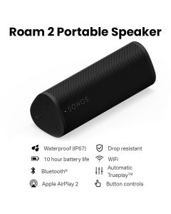 Sonos ROAM 2 Wireless Portable Speaker - Black 