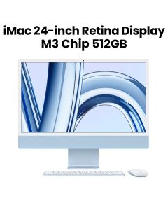 Apple iMac 24-inch with Retina 4.5K Display: M3 Chip with 8‑core CPU and 10‑core GPU 512GB Storage | MQRR3AB/A