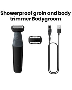 Philips Bodygroom Series 3000 Showerproof Groin and Body Trimmer Black | BG3017/01