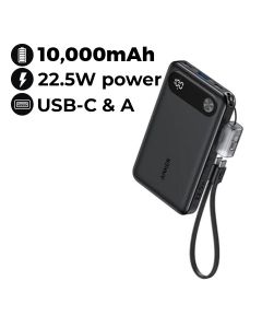 Anker Power Bank 10K, 22.5W - Black | A1257H11