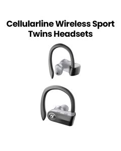 Cellularline Bluetooth TWS Earphones Sport Fix - Black | BTFIXSPORTTWSK