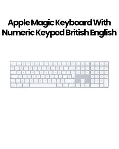 Apple Magic Keyboard with Numeric Keypad British English - Silver (MQ052B/A)