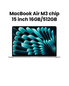 Apple MacBook Air 15-inch Apple M3 Chip with 8-Core CPU and 10-Core GPU 16GB 512GB SSD - Space Gray | MXD23AB/A
