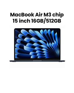 Apple MacBook Air 15-inch Apple M3 Chip with 8-Core CPU and 10-Core GPU 16GB 512GB SSD - Silver |MXD43ZS/A