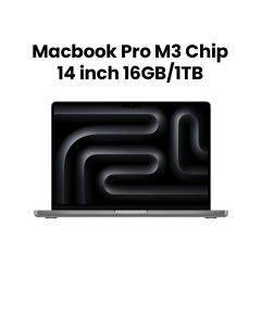 Apple 14-inch MacBook Pro with M3 Chip, 8-Core CPU & 10-Core GPU, 16GB RAM, 1TB SSD - Space Gray |MXE03AB/A