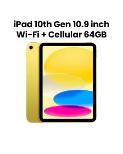 Apple 10.9-inch iPad Wi-Fi + Cellular 64GB Yellow |MQ6L3AB/A