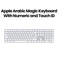 Apple Magic Keyboard with Touch ID and Numeric Keypad for Mac Computers with Apple Silicon - Arabic | Model: MK2A3LL/A