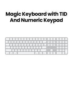 Apple Magic Keyboard with Touch ID and Numeric Keypad for Mac Computers with Apple Silicon - US English | Model: MK2A3LL/A