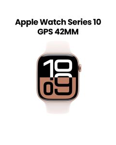 Apple Watch Series 10 GPS 42mm Rose Gold Aluminium Case with Light Blush Sport Band - M/L | MWWJ3QA/A