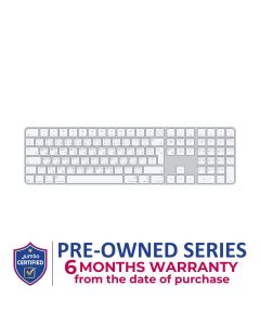 Apple Magic Keyboard with Touch ID and Numeric Keypad for Mac models with Apple silicon - Arabic - White Keys |MXK73AB/A