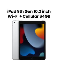 Apple iPad 10.2" Wi-Fi + Cellular, 64GB - Silver | MK493AB/A