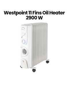 Westpoint 11-Fin Oil Electrical Heater 2900W - Black | WHK-1121.FT