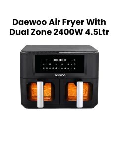 Daewoo Air Fryer 4.5L with Full LED Touch Screen Display - Black | DAF 90DV