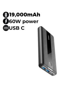 Anker PowerCore III 19K 60W Portable Laptop Charger with PD - Black | A1284H11
