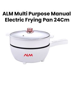 ALM Electric Fry Pan 24cm Mechanical 1000W - White | FP24MS