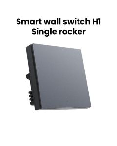 AQARA Smart Wall Switch H1 Without Neutral Single Rocker - Black | QBKG27LM
