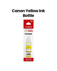 Canon Yellow Ink Cartridge for PIXMA G3410, G3411, G3415, G3416 Printers | GI 490 Y