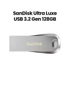 SanDisk Ultra Luxe 3.2 USB Flash Drive - Silver 128GB | SDCZ74-128G-G46