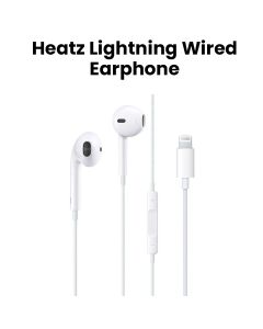 Heatz Earphone Lightning Connector - White | RE13