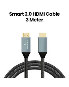 Smartix 3 Meter Braided HDMI Cable 4K 2.0 Black | SPHDHD4K