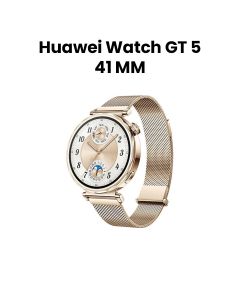 Huawei Watch GT 5 41mm Gold – Gold Milanese Strap 