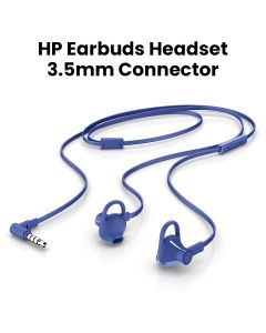 HP 150 Wired On-Ear Headset with In-Line Mic - Blue | X7B04AA