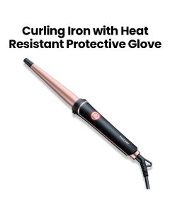 Beurer Curling Iron with Heat-Resistant Protection - Black | HT53