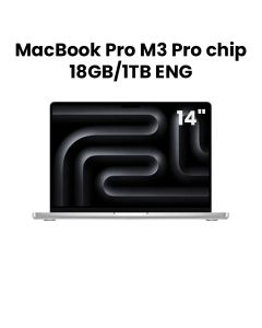Apple MacBook Pro 14" M3 Pro Chip 12-Core CPU 18-Core GPU 18GB RAM 1TB SSD (English) - Silver | MRX73ZS/A