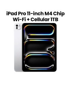 Apple iPad Pro 11-inch Wi-Fi + Cellular, 1TB Storage - Silver | MWRQ3AB/A