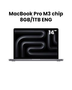 Apple MacBook Pro 14" M3 Chip 8-Core CPU 10-Core GPU 8GB RAM 1TB SSD (English) - Space Gray | MTL83ZS/A