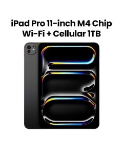 Apple iPad Pro 11-inch M4 Chip Wi-Fi + Cellular Model with 1TB Storage - Space Black | Model: MVW53AB/A
