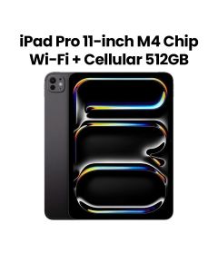 Apple iPad Pro 11-inch Wi-Fi + Cellular, 512GB Storage - Space Black | MVW33AB/A