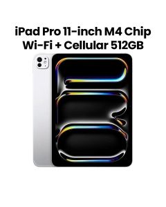 Apple iPad Pro 11-inch Wi-Fi + Cellular, 512GB Storage - Silver | MVW43AB/A
