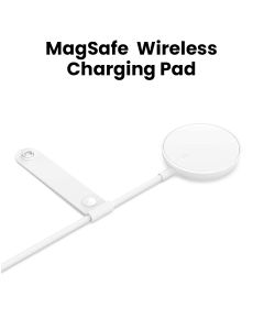 BELKIN BoostCharge Magnetic 7.5W Wireless Charging Pad, 2M Cable - White | WIA005BTWH