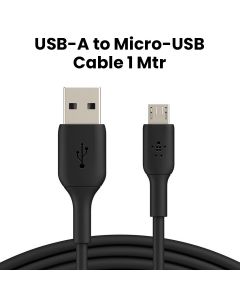 BELKIN PVC Micro USB to USB-A Cable - 1M Black | CAB005BT1MBK