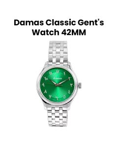 Damas 42MM Gents Steel Quartz Watch with Steel Bracelet | DCL-Q42-WT-SS-444