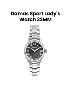 Damas 32MM Ladies Steel Quartz Watch with Steel Bracelet | DSP-Q32-WT-SS-4B52