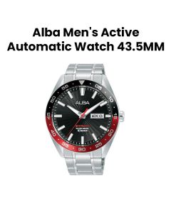 Alba 43.5MM Gents Steel Quartz Watch with Steel Bracelet | A3B001X1Q