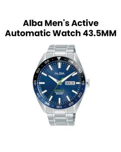 Alba 43.5MM Gents Steel Quartz Watch with Blue Dial & Steel Bracelet | A3B003X1Q