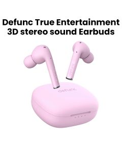DEFUNC Bluetooth Travel Earbuds - Pink | D4345